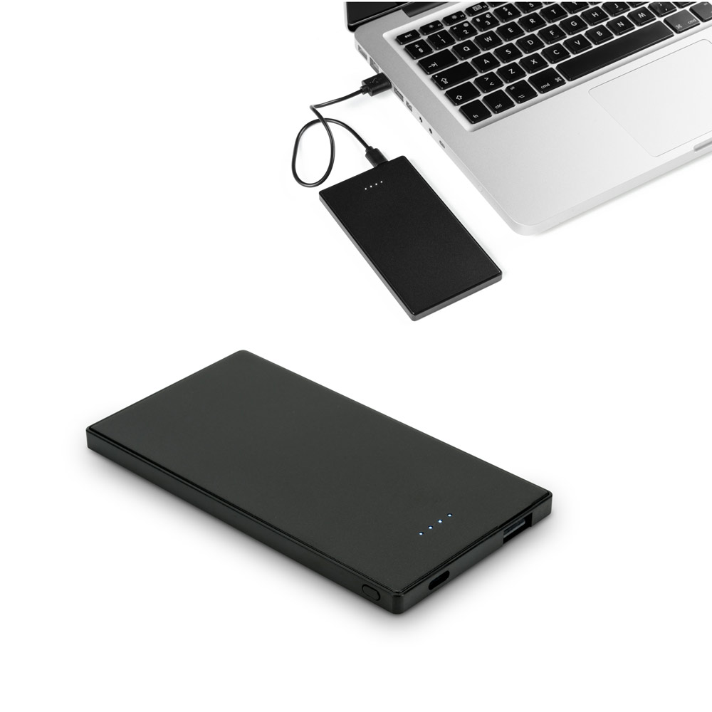 Schlanke Edelstahl-Powerbank 5000 mAh - Balingen