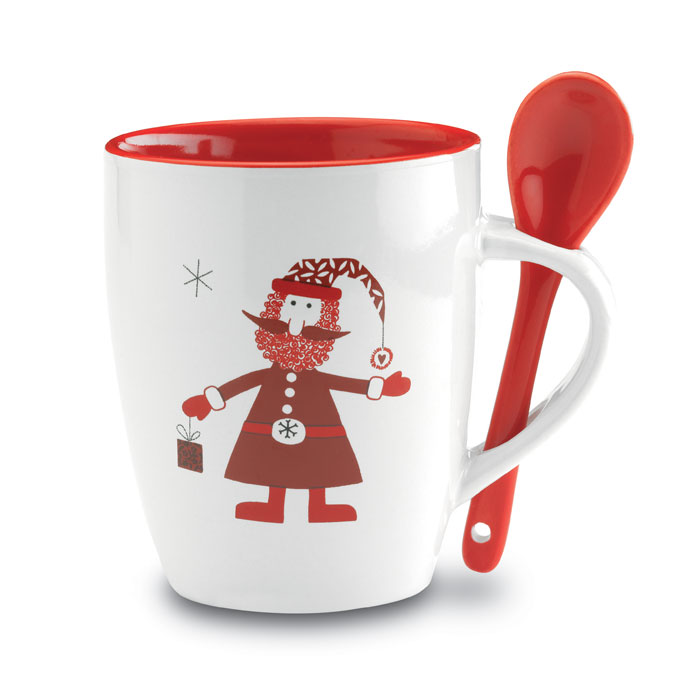 Personalisierte Tasse mit Löffel - Olivia