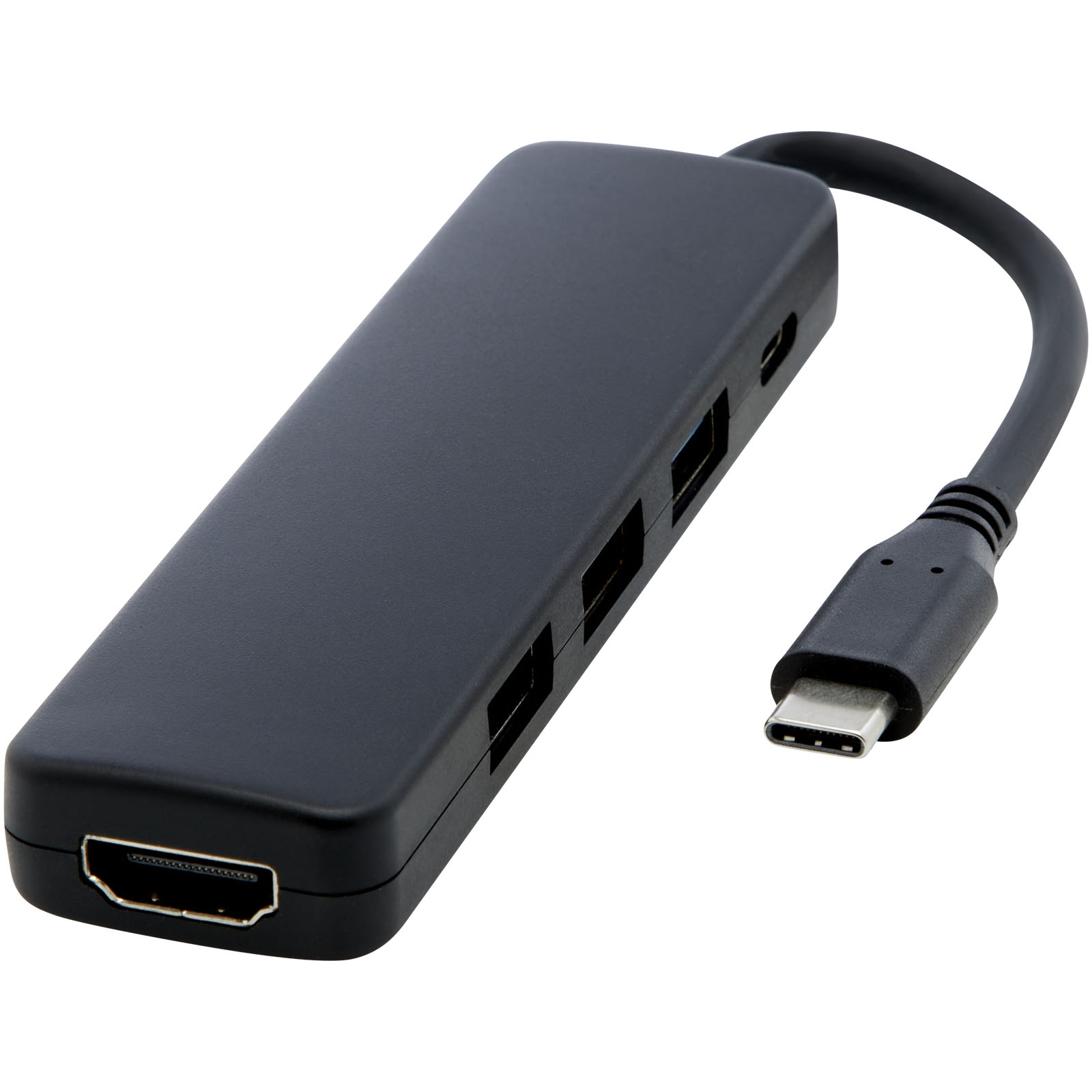 Schleife RCS Recyceltes Kunststoff-Multimedia-Adapter USB 2.0-3.0 mit HDMI-Anschluss - Uelzen 