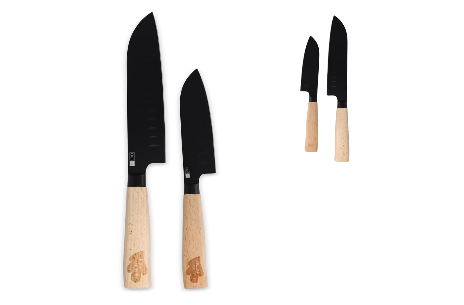 Schwarzklinge Eleganz Santoku-Set - Laatzen