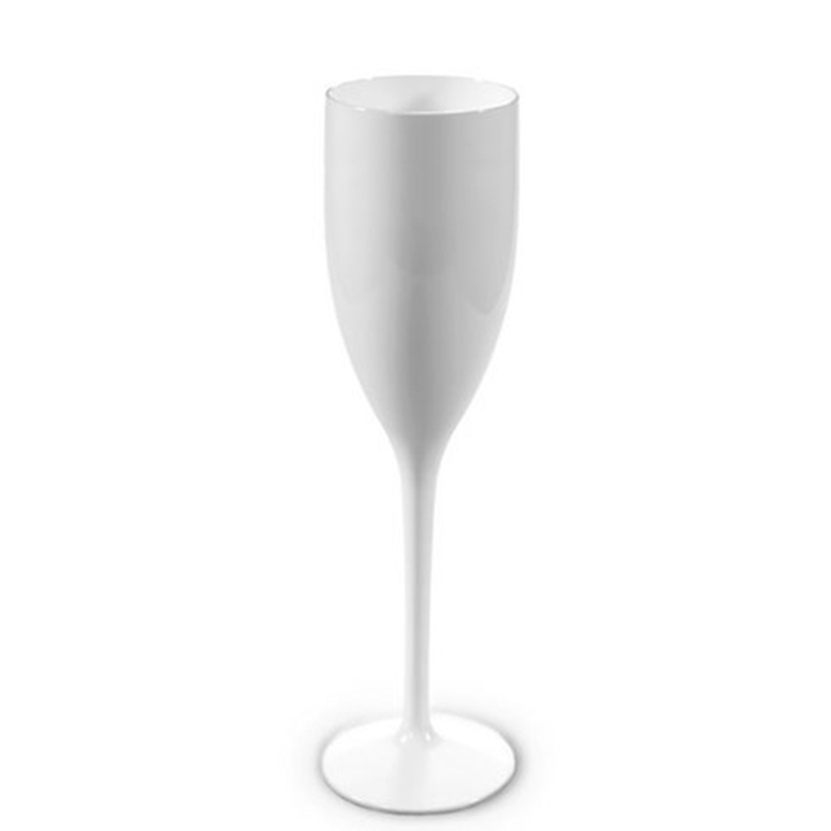 Personalisiertes weißes Champagnerglas 120ml - Julia