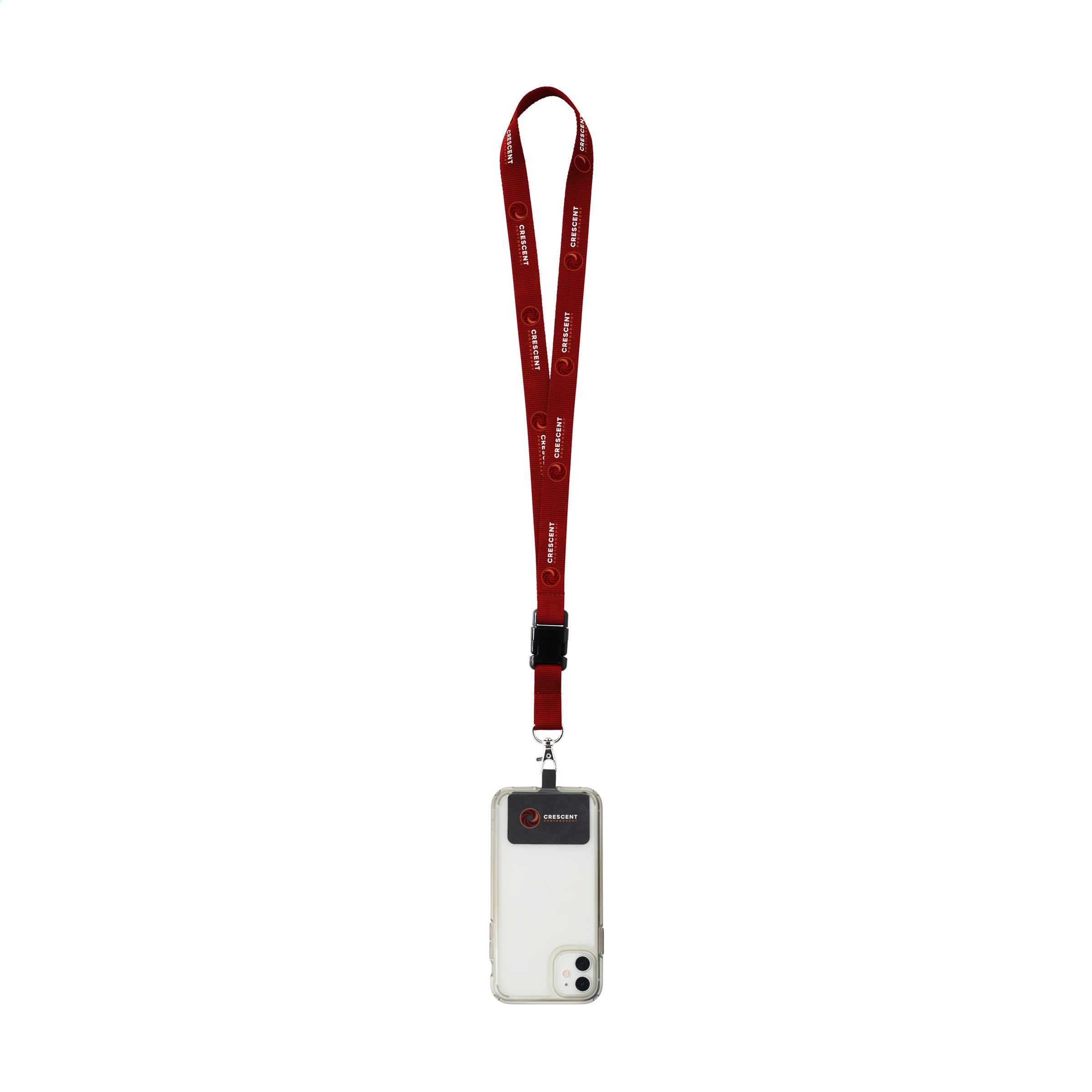 RPET Polyester Lanyard mit Smartphone-Patch - Herzogenrath 