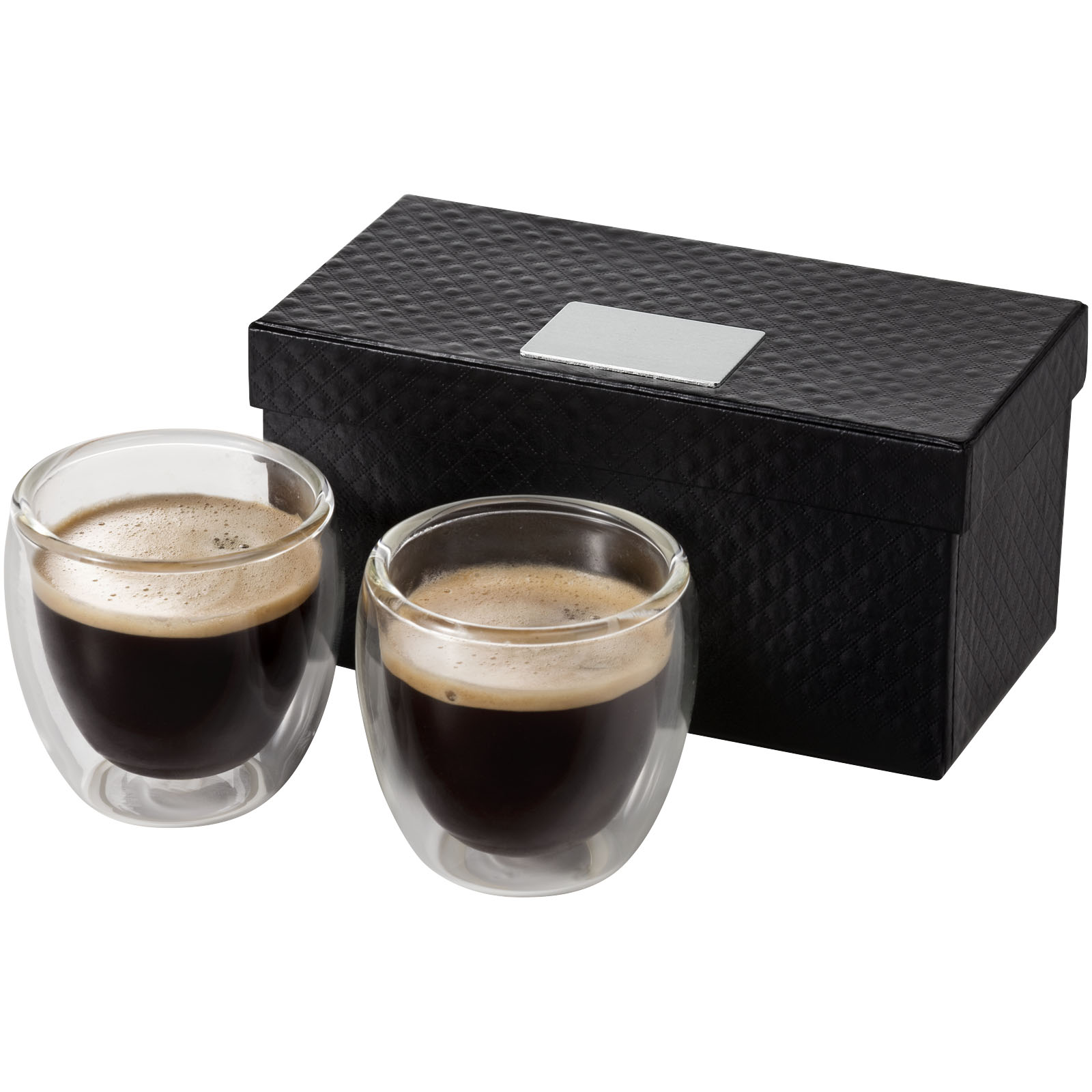 Luxus Doppelwandiges Espressoglas-Set mit Geschenkbox 70ml - Schönfeld