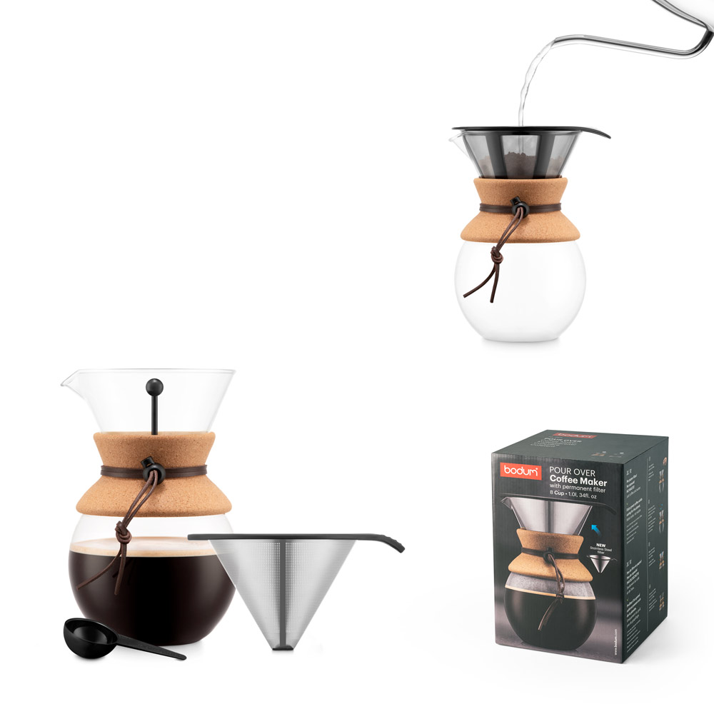 Innovative Borosilikatglas Filterkaffeemaschine 1000ml