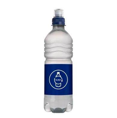 Personalisierte Quellwasserflasche mit Sportverschluss, 500 ml