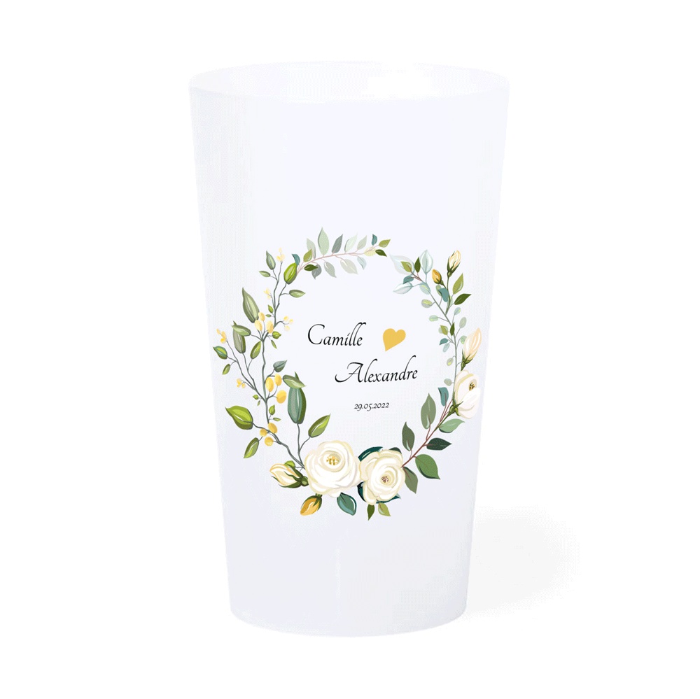 Becher bedrucken für Hochzeit 33 cl - New Orleans