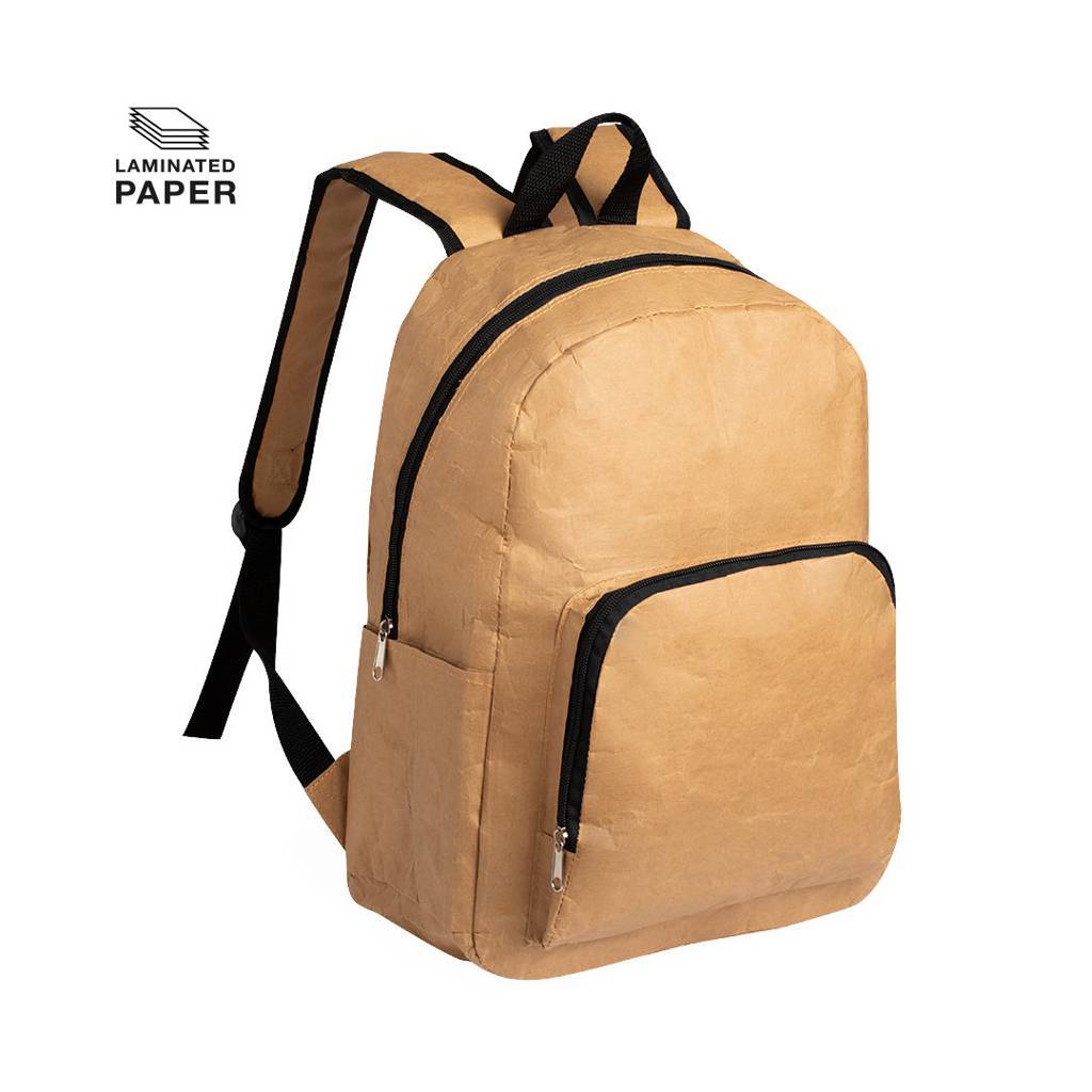 Umweltfreundlicher personalisierter Rucksack aus laminiertem Papier 130 g/m² - Brooklyn