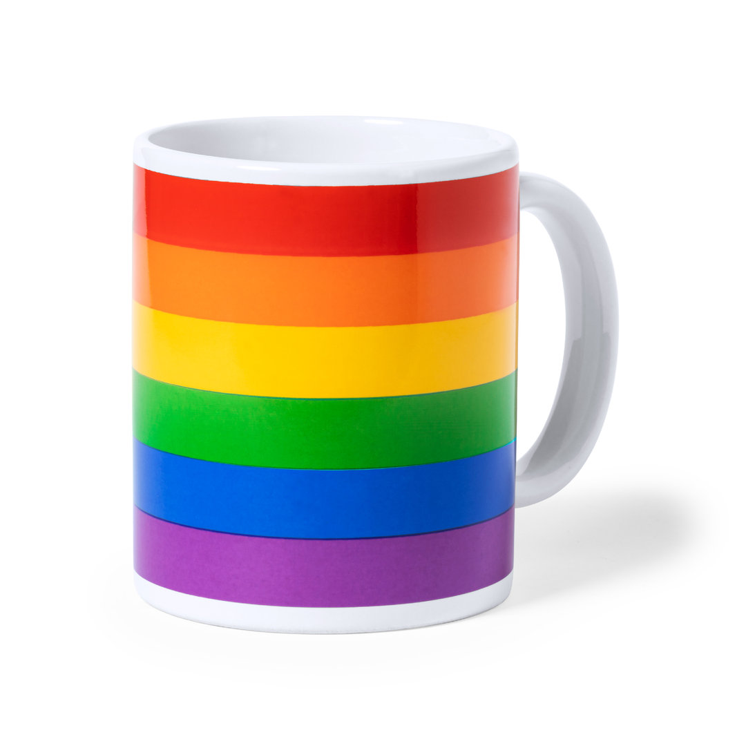 Regenbogen Keramikbecher 370ml - Möllbrücke