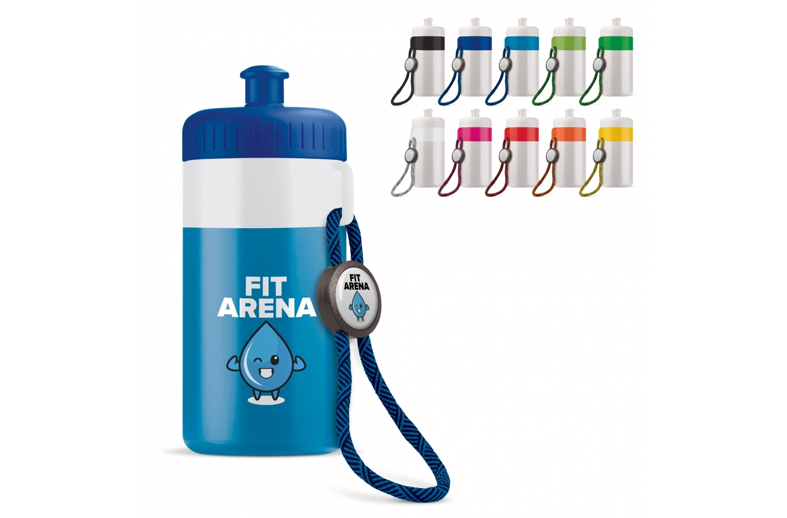 Sportflasche mit Halteschlaufe 500ml