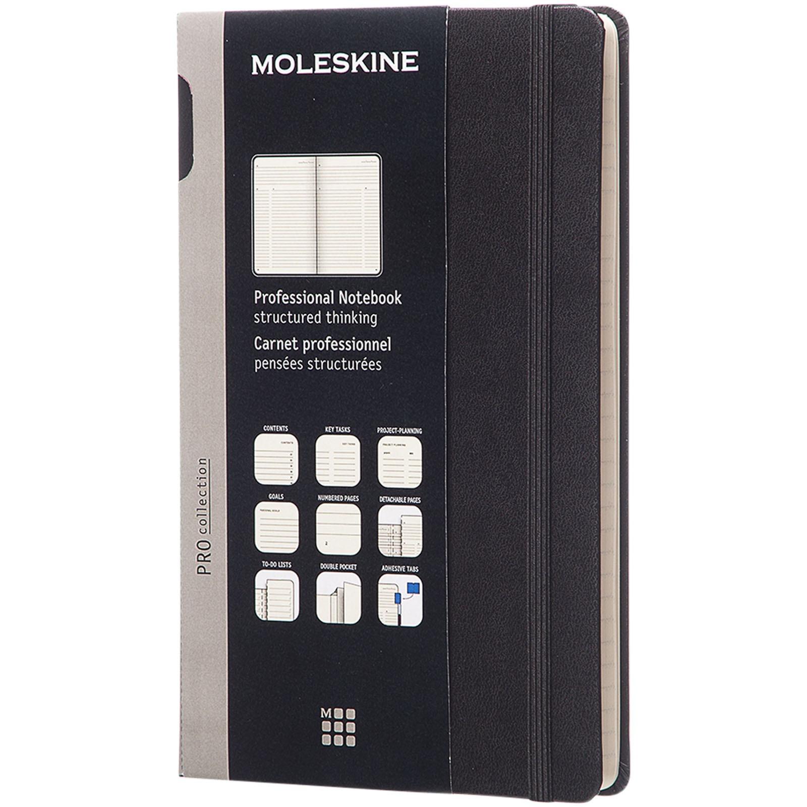 Terminplaner L Wochenplaner horizontal 12 Monate Moleskine Hardcover 