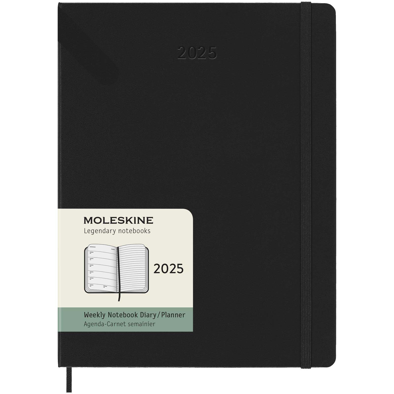 XL-Wochenplaner 12 Monate Moleskine mit festem Einband