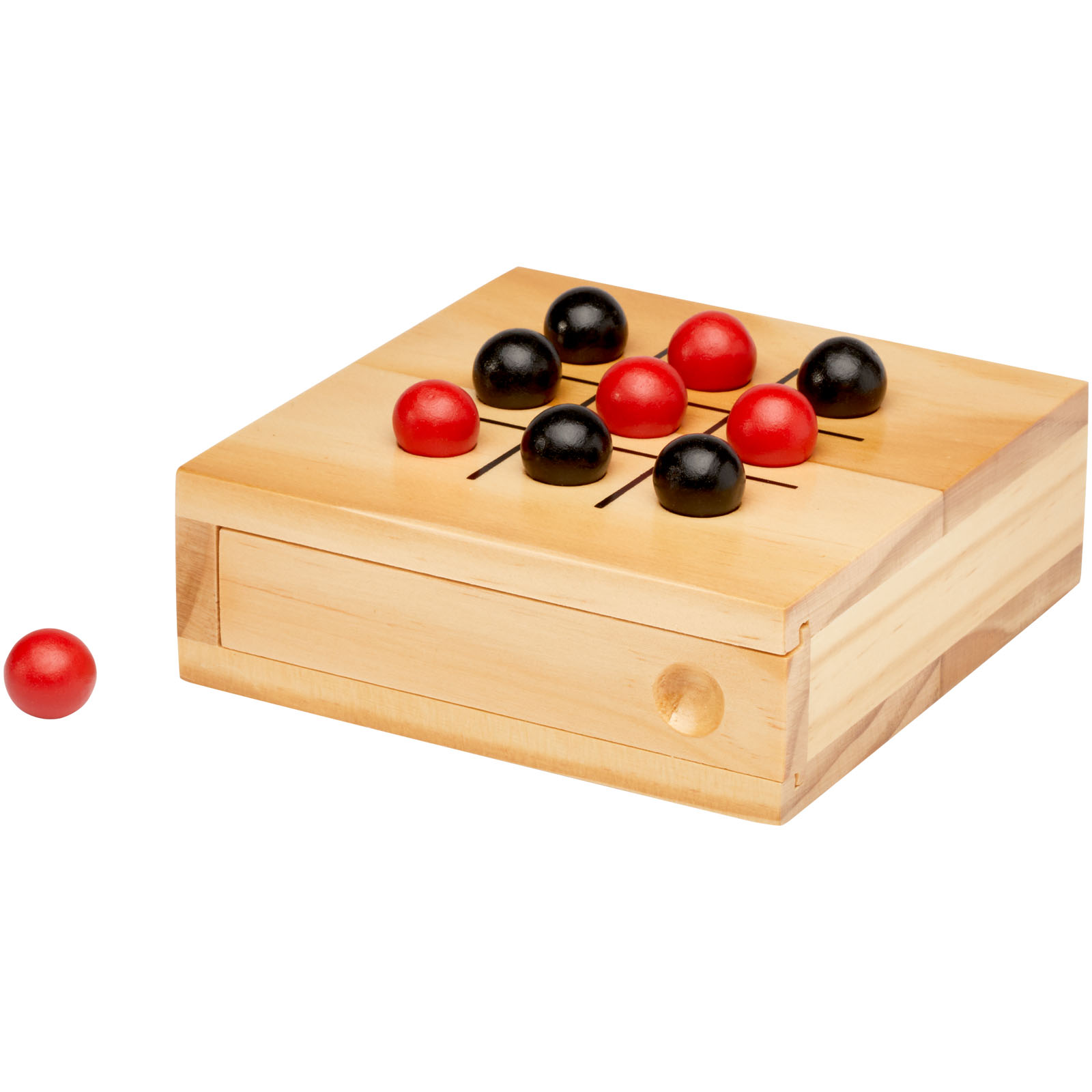 Strobus-Holz-Tic-Tac-Toe-Spiel