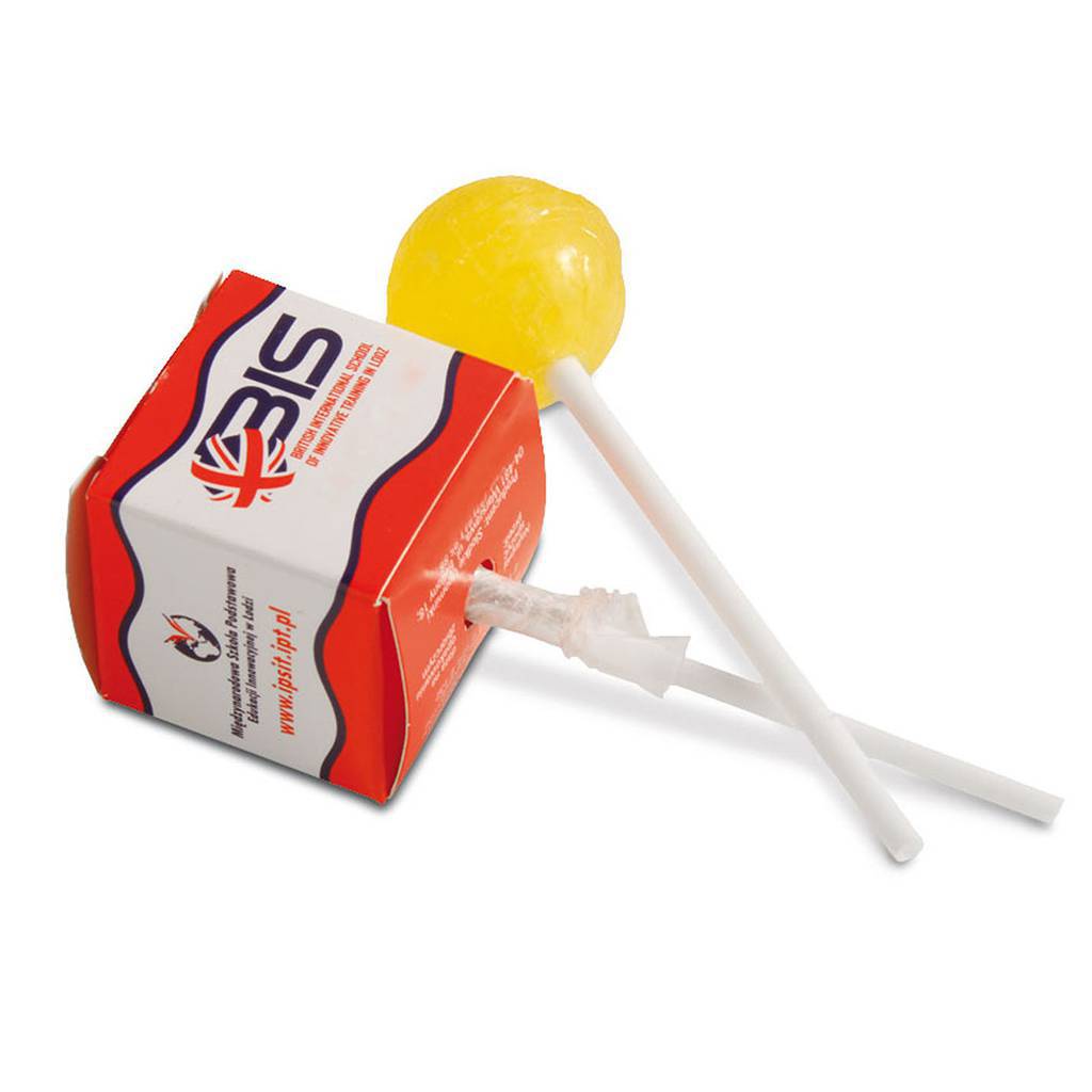 Lolly in vierkant doosje