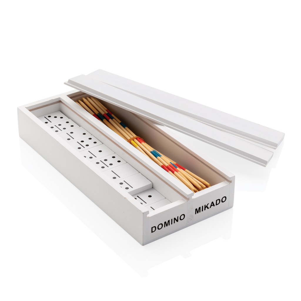 Deluxe Mikado/Domino Set in Holzbox