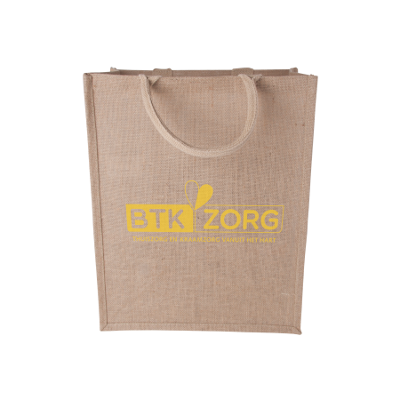 Stehende Jute Tasche 240 gr/m2, 340 x 430 x 200 mm - Velbert 