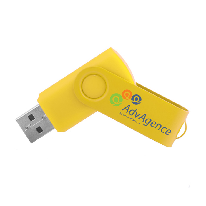 USB Stick bedrucken mit drehbarem Deckel 16 GB - Apfel