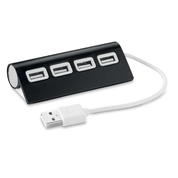 Aluminium 4 Port USB 2.0 Hub