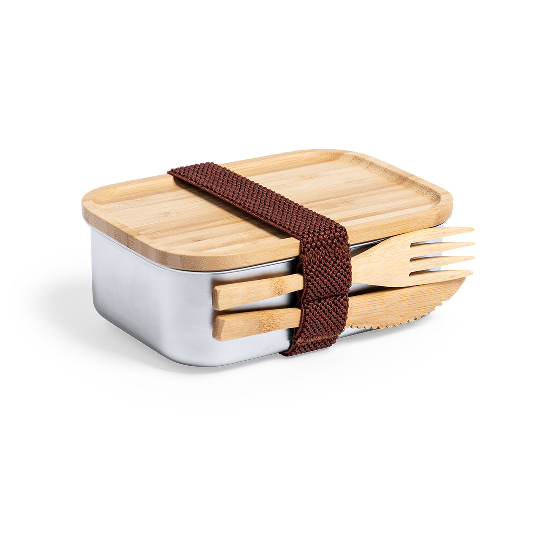 Nature Line Bambusdeckel Edelstahl Lunchbox - Schalkau 