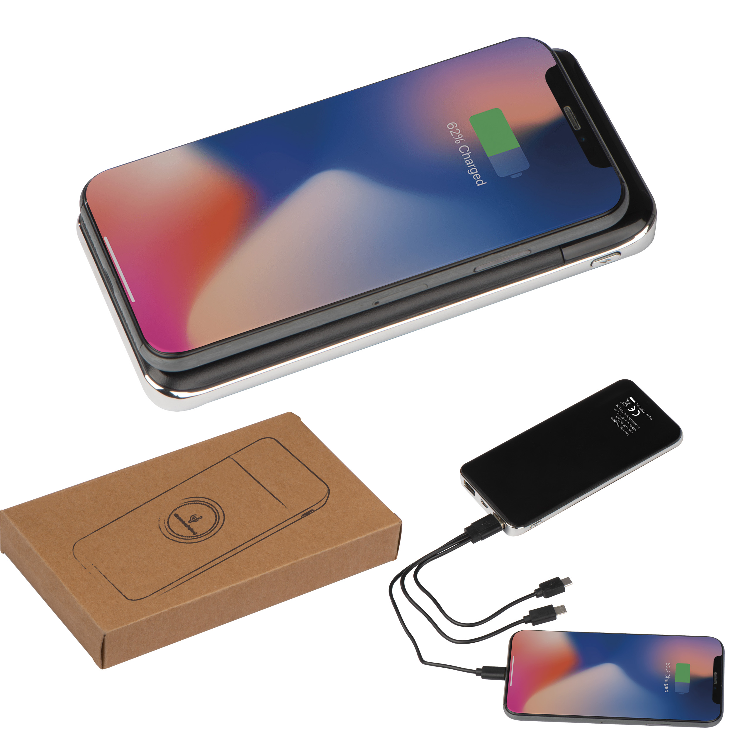 QiCharge Metall Power Bank - Grieskirchen