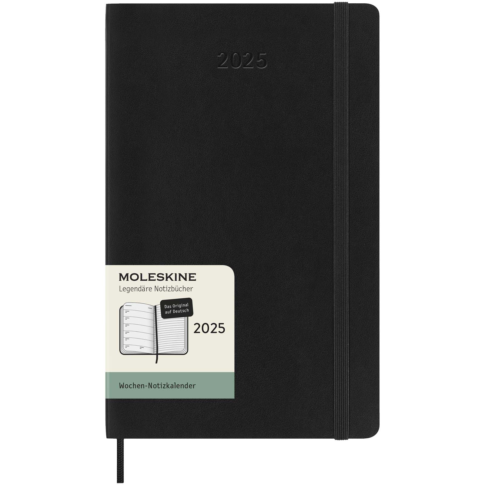 Undatierter Moleskine-Wochenplaner L mit festem Einband