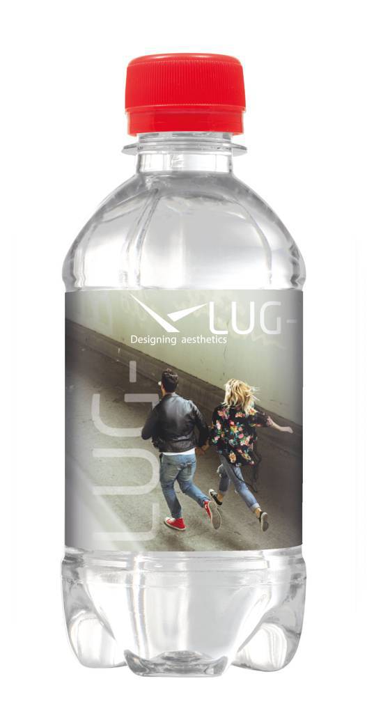 Personalisierte Wasserflasche mit Schraubverschluss, 330 ml