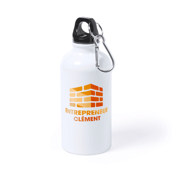 Bedruckte Trinkflasche aus Aluminium 400ml - Jayden