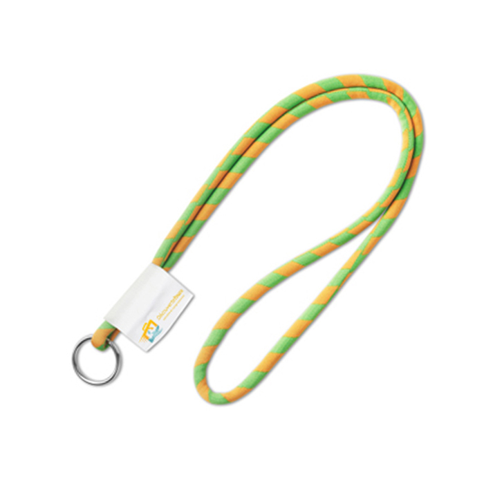 Round lanyard with pvc badge