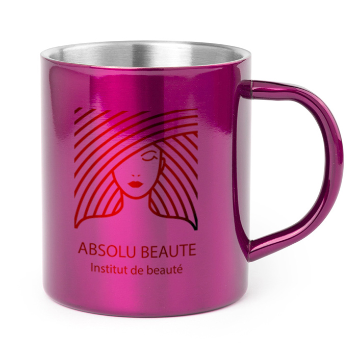 Tasse bedrucken aus Edelstahl 280ml - Viola