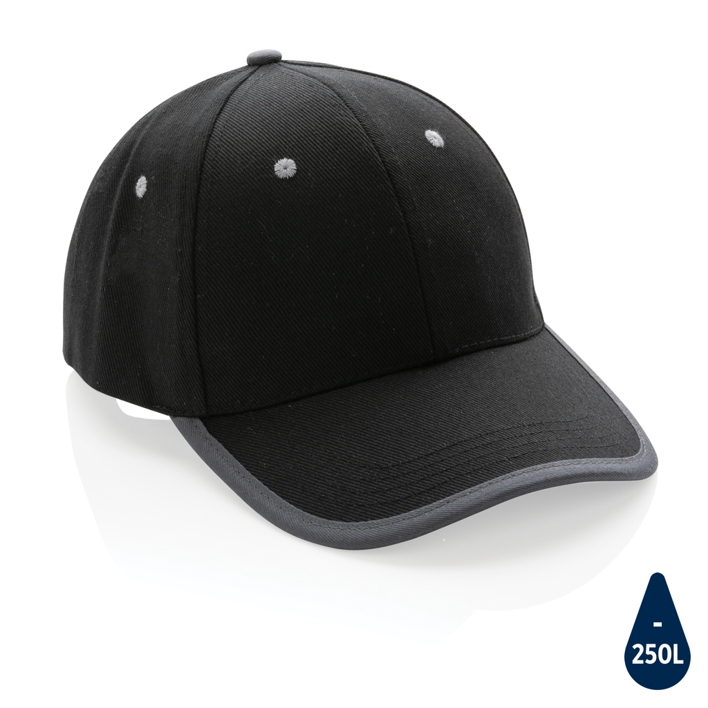 Impact AWARE™ 280gr Brushed rCotton 6 Panel Kontrast-Cap