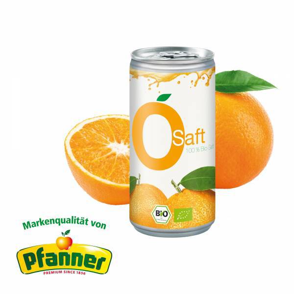 Personalisierte Dose mit Orangensaft 200ml